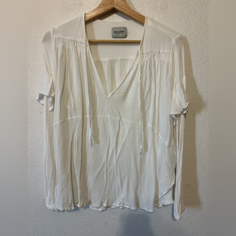 Rachel Comey Ruffled Peasant Long Sleeve Top- Size 6